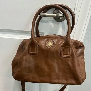 Tory Burch Glazed Leather City Satchel